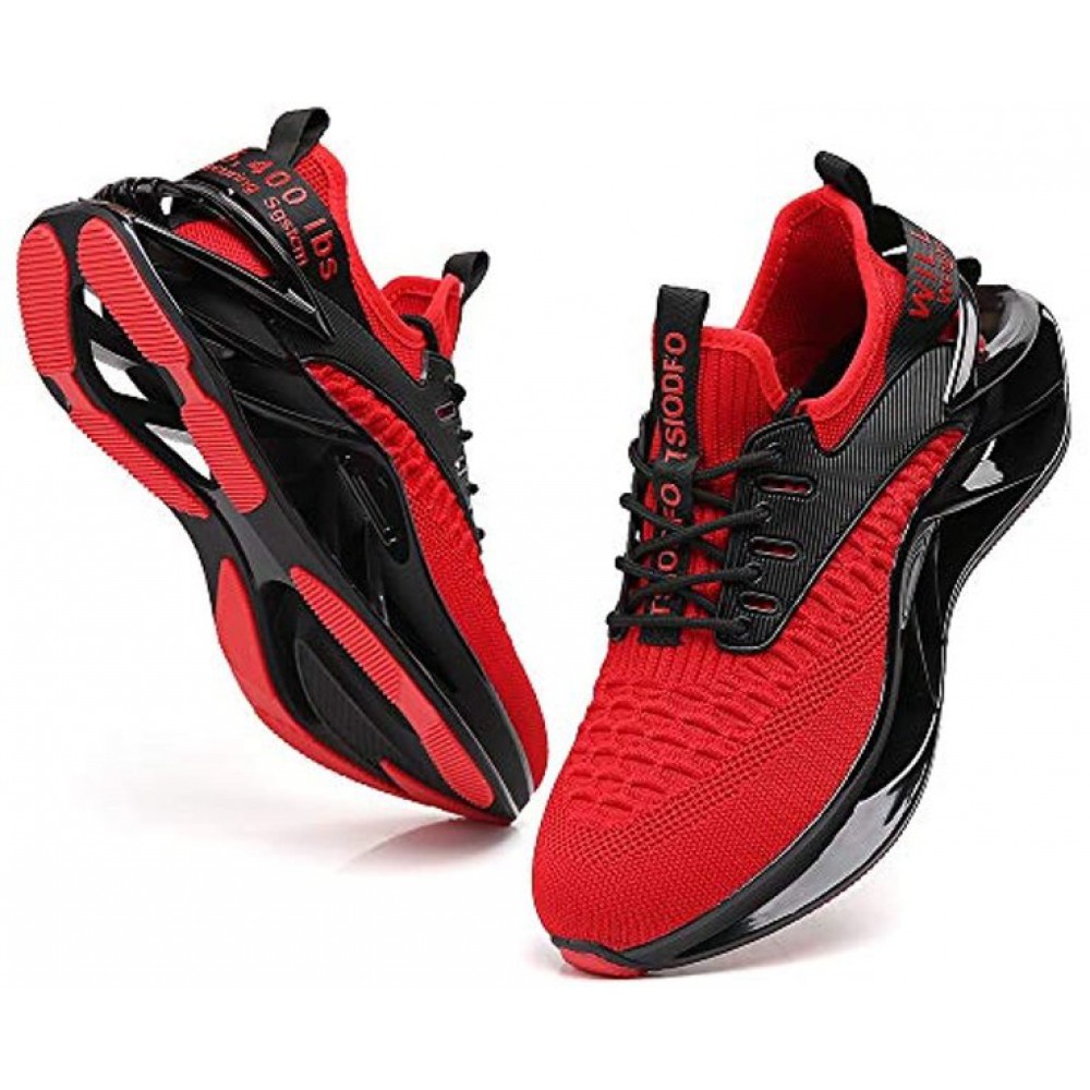 Men's Sport Running Shoes Athletic Tennis Walking Sneakers Red